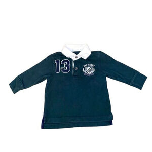 Vintage baby Gap Rugby long‎ sleeve collared shirt